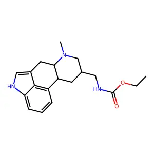 Carbamic acid, ((6-methyl-8-beta-ergolinyl)methyl)-, ethyl ester structure