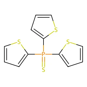 Tri(2-thienyl)phosphine sulphide structure