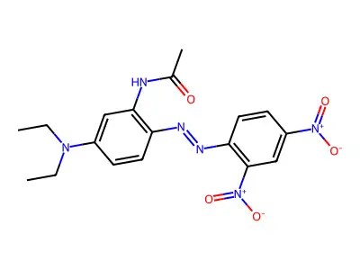 N-[5-(Diethylamino)-2-[2-(2,4-dinitrophenyl)diazenyl]phenyl]acetamide structure