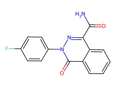 3-(4-Fluorophenyl)-4-oxo-3,4-dihydro-1-phthalazinecarboxamide structure