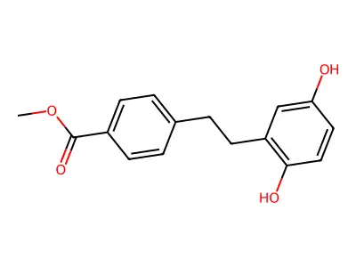 Methyl 4-(2-(2,5-dihydroxyphenyl)ethyl)benzoate structure