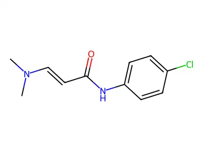 N-(4-chlorophenyl)-3-(dimethylamino)prop-2-enamide structure