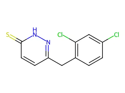 6-(2,4-Dichlorobenzyl)-3-pyridazinethiol structure
