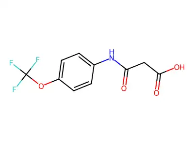 3-Oxo-3-[4-(trifluoromethoxy)anilino]propanoic acid structure
