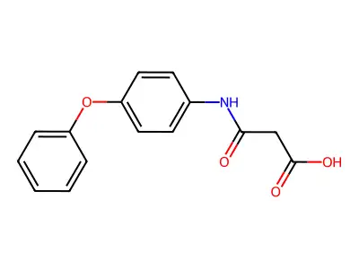 3-Oxo-3-(4-phenoxyanilino)propanoic acid structure