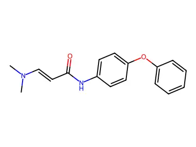 3-(dimethylamino)-N-(4-phenoxyphenyl)prop-2-enamide structure