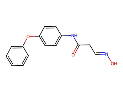 3-(N-hydroxyimino)-N-(4-phenoxyphenyl)propanamide structure