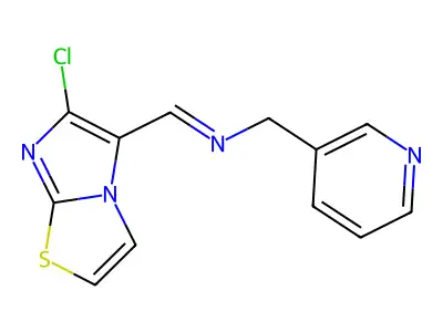 N-[(6-chloroimidazo[2,1-b][1,3]thiazol-5-yl)methylene](3-pyridinyl)methanamine structure