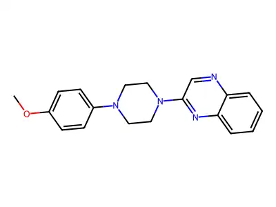 2-[4-(4-Methoxyphenyl)piperazino]quinoxaline structure