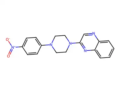2-[4-(4-Nitrophenyl)piperazin-1-yl]quinoxaline structure