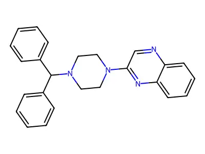 2-(4-Benzhydrylpiperazin-1-yl)quinoxaline structure