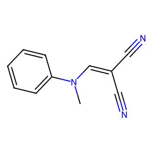 2-[(N-methylanilino)methylidene]propanedinitrile structure