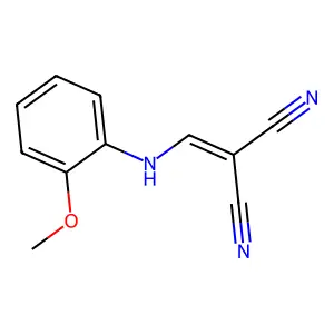 [(2-Methoxyanilino)methylene]malononitrile structure
