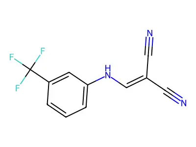 2-({[3-(Trifluoromethyl)phenyl]amino}methylidene)propanedinitrile structure