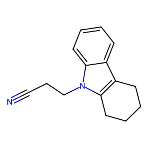 3-(1,2,3,4-tetrahydro-9H-carbazol-9-yl)propanenitrile structure