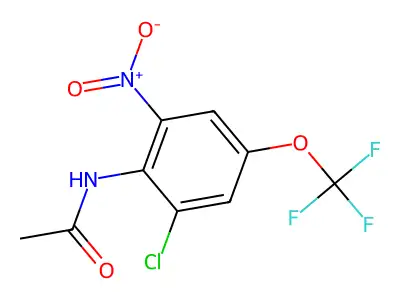 2'-Chloro-6'-nitro-4'-(trifluoromethoxy)acetanilide structure
