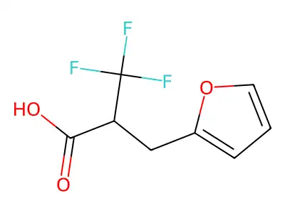 3-(2-Furyl)-2-(trifluoromethyl)propanoic acid structure