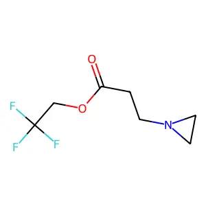 1-Aziridinepropionic acid, 2,2,2-trifluoroethyl ester structure