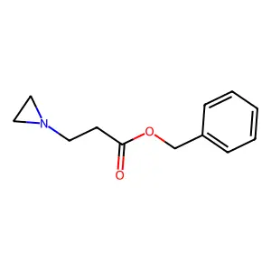 1-Aziridinepropionic acid, benzyl ester structure