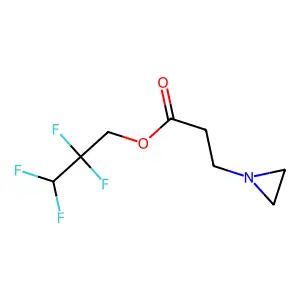1-Aziridinepropionic acid, 2,2,3,3-tetrafluoropropyl ester structure