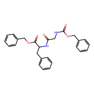 Benzyl N-[(benzyloxy)carbonyl]glycylphenylalaninate structure