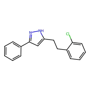 5-[2-(2-Chlorophenyl)ethyl]-3-phenyl-1h-pyrazole structure