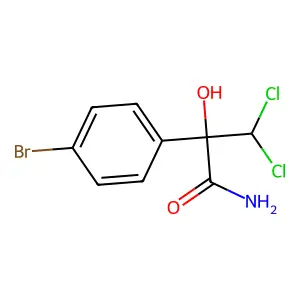 2-(4-Bromophenyl)-3,3-dichloro-2-hydroxypropanamide structure
