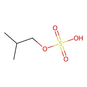 2-Methylpropyl hydrogen sulfate structure