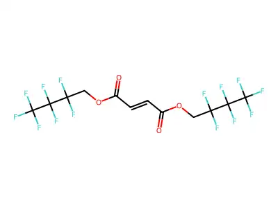 Bis(2,2,3,3,4,4,4-heptafluorobutyl) But-2-enedioate structure