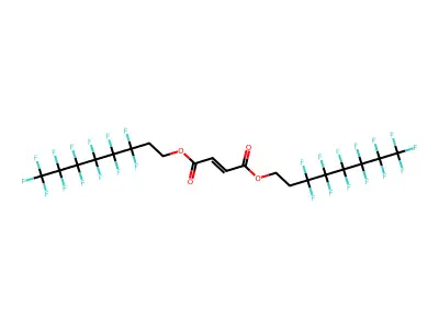 1,4-bis(1H,1H,2H,2H-Perfluorooctyl) fumarate structure