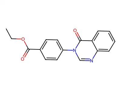 Ethyl 4-(4-oxoquinazolin-3-yl)benzoate structure