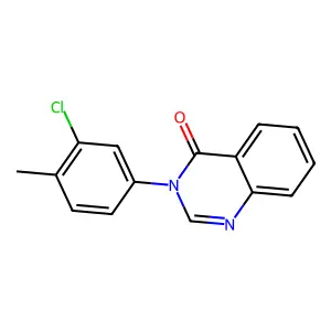 3-(3-Chloro-4-methylphenyl)quinazolin-4-one structure