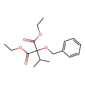 Diethyl isopropylbenzyloxymalonate structure