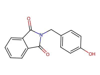2-(4-Hydroxybenzyl)isoindole-1,3-dione structure