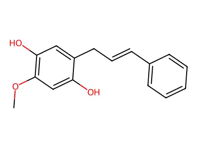 2-Cinnamyl-5-methoxyquinol structure