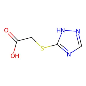 2-(1H-1,2,4-triazol-5-ylsulfanyl)acetic acid structure