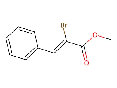 2-溴-3-苯基丙烯酸甲酯 structure