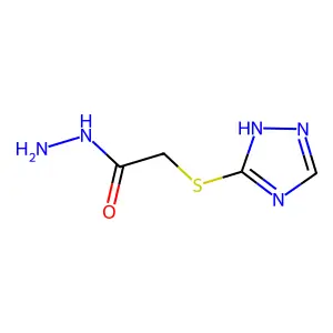 2-(1H-1,2,4-Triazol-5-ylthio)acetic acid hydrazide structure
