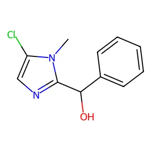 (5-chloro-1-methyl-1H-imidazol-2-yl)(phenyl)methanol structure