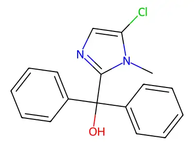 (5-chloro-1-methyl-1H-imidazol-2-yl)(diphenyl)methanol structure