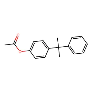 Phenol, 4-(1-methyl-1-phenylethyl)-, 1-acetate structure