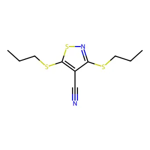 3,5-双(丙硫基)-4-异噻唑甲腈 structure