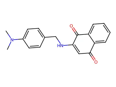 2-(4-Dimethylamino-benzylamino)-[1,4]naphthoquinone structure