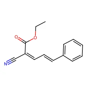 Ethyl 2-cyano-5-phenylpenta-2,4-dienoate structure
