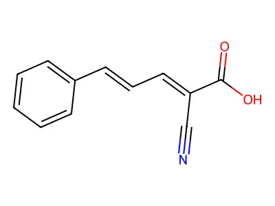 2-氰基-5-苯基-2,4-戊二烯酸 structure
