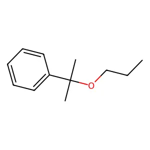 Benzene, (1-methyl-1-propoxyethyl)- structure