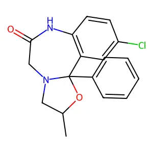 噁唑仑 structure