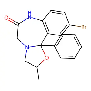 Ethanethiol, 2-(2-(diphenylmethoxy)ethyl)amino-, hydrogen sulfate(ester) structure