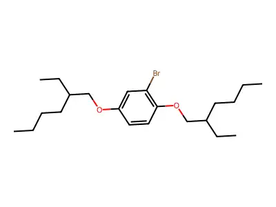 2-Bromo-1,4-bis(2-ethylhexyloxy)benzene structure