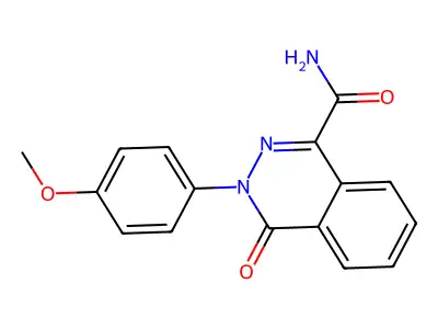 3-(4-Methoxyphenyl)-4-oxo-3,4-dihydro-1-phthalazinecarboxamide structure